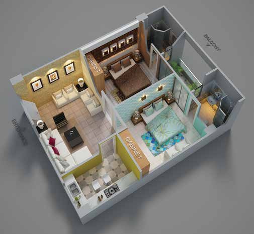 Aviation Arcade Faisal Town 2 bed Demo Apartment