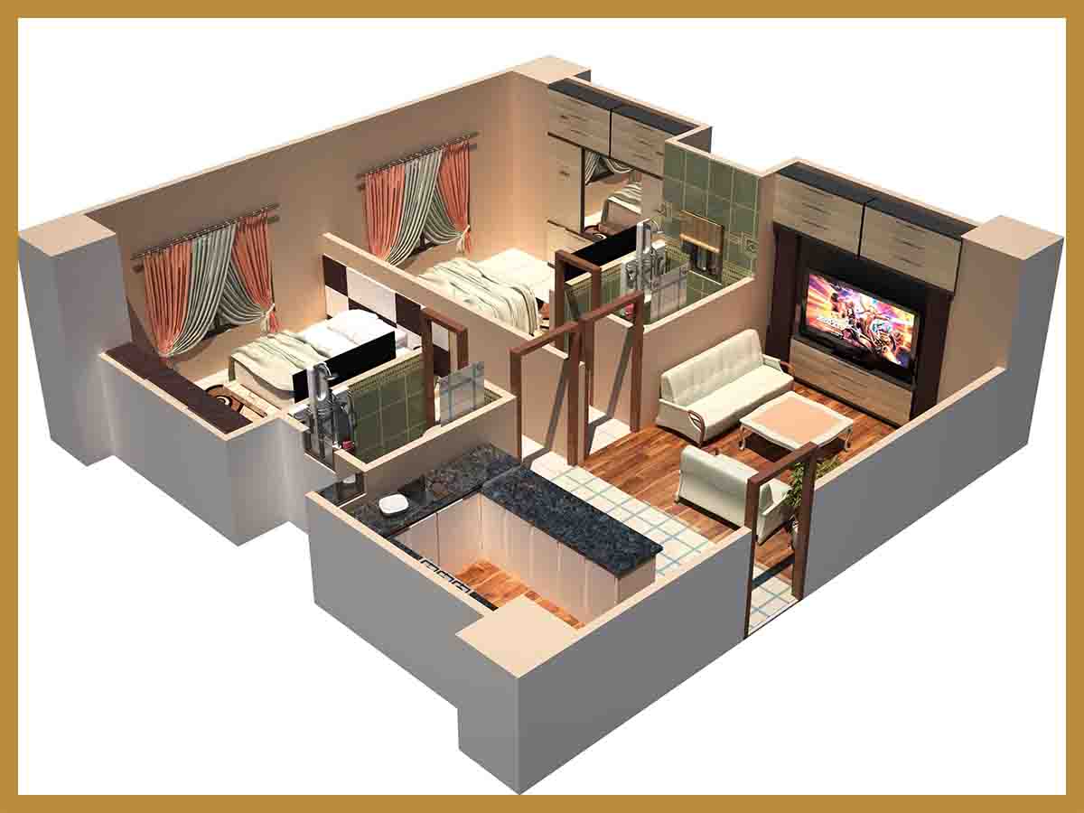 2 Bedroom Apartment View