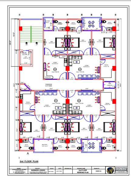 Business Lodges 2nd Floor Plan