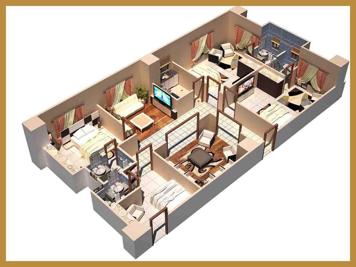 $ Bedroom Apartment Demo View